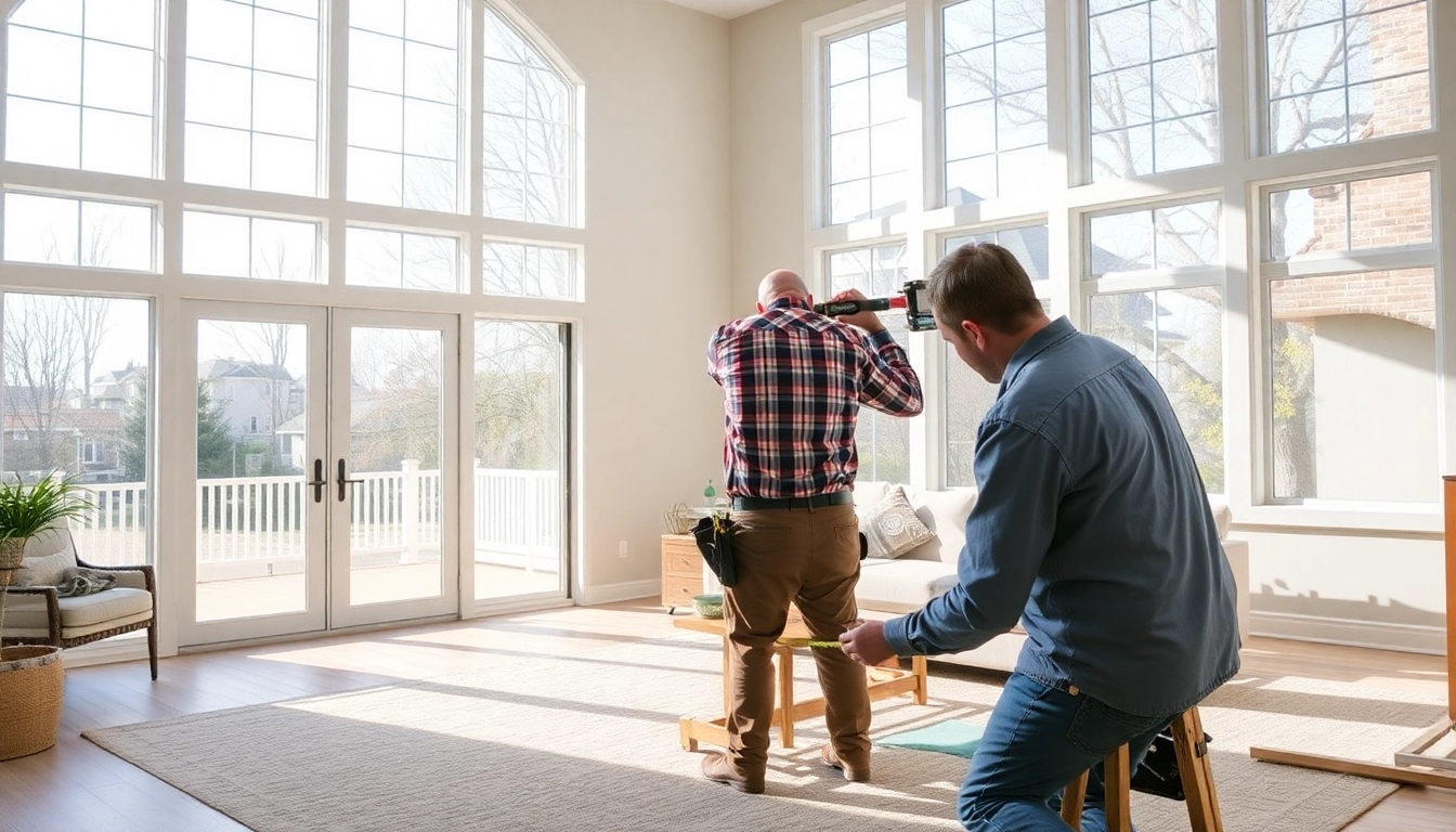 Window and door replacement during a professional home-measure visit to ensure fit