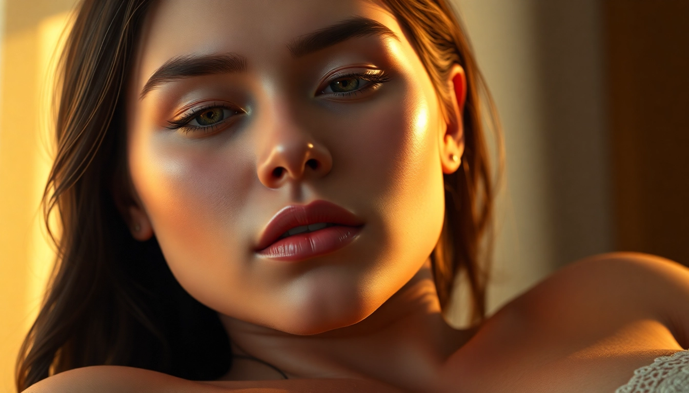 Illustration of a highly realistic NSFW ai art generator creating detailed, lifelike adult visuals for creative projects.