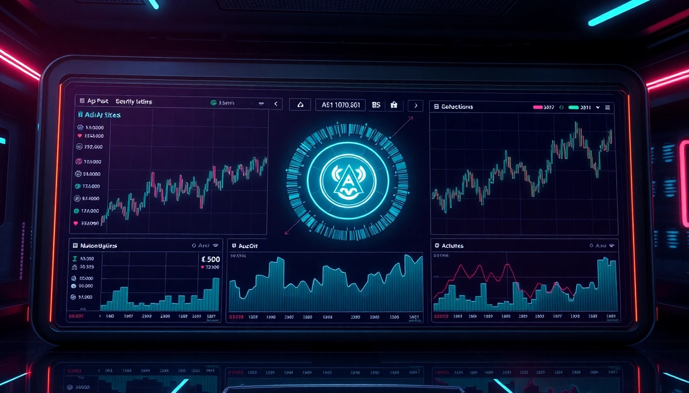 Aicoin financial platform showcasing real-time market charts and data analysis for investors